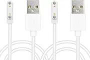 RUKUHOT 2 Pcs 3.3Ft Magnetic Charger Cable Compatible with Cosmo JrTrack & Cosmo JrTrack 2 Kids Smartwatch, White