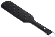 Black Slapping Spikes Metal Diamond Pattern Leather Slapping PU Black Nightclub Party Cosplay Props Leather Slapping Paddle