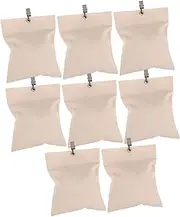 Angoily 8 Sets Outdoor Curtain Weights Heavy Duty Sandbag Weighted Bags Drapery Weights Bottom with Clips for Pergola Gazebo Patio Garden