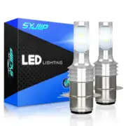 2x H6 LED Headlight White For Yamaha Big Bear 400 2000-2012 80W 6000K Bulbs
