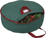 Primode Supreme Polyester Holiday Wreath Storage Bag for 24" Wreaths Multi111 Green