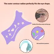Eyeshadow Stencils Eyeliner Stencils Winged Eyeliner Silicone Pad for Makeup