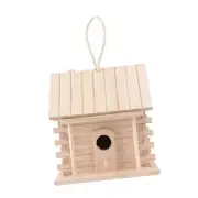 Wood Bird House Blue Bird House Bird Nesting Box for Patio Tree Outside