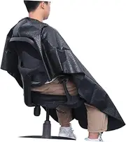 MERRYHAPY Hair Stylist Cape Waterproof Hair Washing Hairdressing Cloth for Salon Barber Hairstylist Hair Cutting Black Comb-out Hook Loop