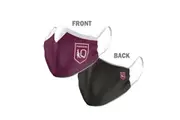 QLD Maroons State Of Origin Face Mask - 1 Size: Adult Large - Reversible Washable