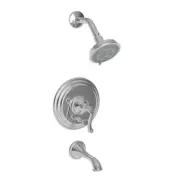 Newport Brass Tub and Shower Trim Set, Antique Nickel, Wall 3-982BP/15A
