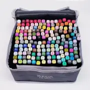 Belleza 168 Permanent pens Art Marker Dual Tip Alcohol Based Ink Color open bag