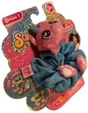 SCRUNCHMIEZ Scrunch Miez Plush Pink Unicorn Cat HAIR SCRUNCHIE Backpack Clip