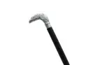 Handmade Wooden Walking Cane Stick Victorian Silver head handle