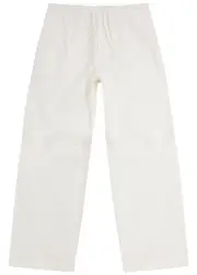 Oamc Turner Cotton-poplin Trousers - Off White - M M