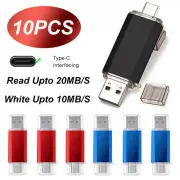 wholesale10PCS TYPEC-C 8GB USB Flash Drive Memory Stick Pendrive Thumb Drive Lot
