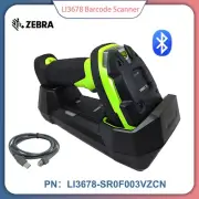 Zebra LI3678-SR0F003VZCN Rugged Cordless 1D Barcode Scanner USB Kit with Cradle