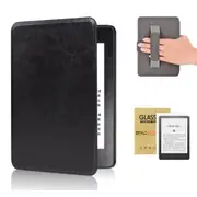 StylePro, Combo Kindle Paperwhite 6.8” case with hand strap and screen protector, black