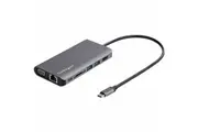 StarTech.com USB C Multiport Adapter - USB-C Mini Travel Dock w/ 4K HDMI or 1080p VGA - 100W PD Pass-Through, 3x USB, SD, GbE, A