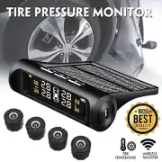 Wireless Car TPMS LCD Car Tyre Pressure Monitoring System 4 External Sensors