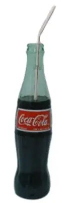 Display Fake Food Prop Large Coca Cola Bottle With Straw