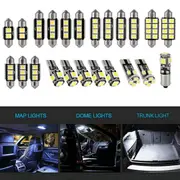 23x Interior White Light Bulb 5050 5smd Auto Dome Car 12v Led Festoon Globe DF