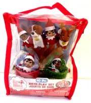 Elf on the Shelf 10 Piece BATH Tub PLAY SET Elf Pets Squirt Toys Rinse Cups NEW