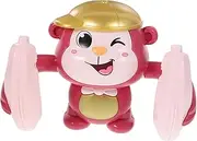 BRIGHTFUFU 1PC Electric Tumbling Monkey Interactive Dancing Singing Plaything Cute Cartoon Design Engaging Tumbling Action Banana Accessory Random Color