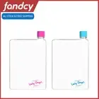 LazyDayz BPA Free Flat water Bottle 380ml Leak Proof Container Portable Slim