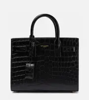 [Saint Laurent] Saint Laurent Sac De Jour Nano croc-effect leather tote bag One Size black