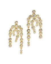 Alexis Bittar Asterales Cubic Zirconia Chandelier Earrings in 14K Gold Plated
