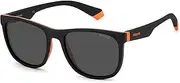 [Polaroid] Kid's PLD 8049/S Sunglasses, Black Orange, 49 mm