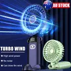 USB Rechargeable Mini Hand-held Fan Portable Folding Desk Fan Cooler 4000mAh HQ