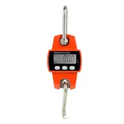 Digital Crane Scale 300kg/660lbs Portable LED Handheld Mini Hanging Industrial Hook Garage Farm Hunting Fishing Aluminium Alloy Shell Orange