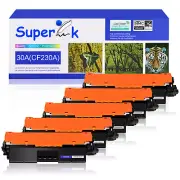 5PK Black CF230A 30A Toner Cartridge for HP LaserJet Pro M203d M203dn M203dw