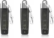Universal 433MHZ Replacement Garage Door Car Gate Cloning Remote (3 Pack)