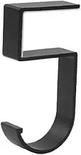 Purse Hook for Table，Handbag Hook, Portable Non Punching Office Desktop Hook (Black)