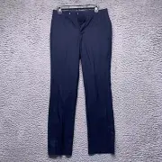 Kenneth Cole Reaction Mens Dress Pants 29 32 Navy Blue Suit Formal