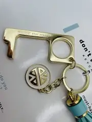 Pieces Of Me Don't Touch That! Keychains (Aqua)