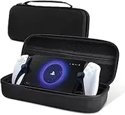 PAKESI Playstation 5, PS Portal Travel Case, Portable Storage Protective Bag, Handheld EVA Fabric Waterproof Case Protection Handbag Compatible with Protective Hard Case/Bag (Black), Ferrous