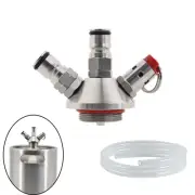 Mini Keg Ball Lock Tapping Head with 1M Silicone Hose 35/65psi PRV Fit All Size