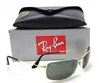 Ray-Ban RB3334I 001 Gold Aviator Sunglasses Reading Glasses/Progressive Lenses