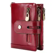 Men's Hot Anti-Theft Swiping Wallet Cowhide Multifunctional Leather Wallet