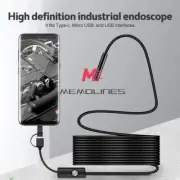 5.5mm HD Endoscope Borescope Inspection Camera W/ 6LED for USB Type-C Android PC