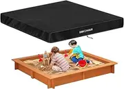 Sandpit Cover 200 x 200 x 20 cm Waterproof Cover for Sandpit Protective Play Box with Drawstring, Windproof 420D Oxford, Tarpaulin for Whirlpool Garden, Sandpit Balcony, Sandbox
