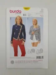 Burda Sewing Pattern 6661 Women's Jacket Pattern Size US 8-18 EUR 34-44 NEW