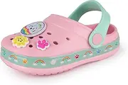 [PAW PATROL] Girls Clogs Kids Slip On Footwear with Novelty Charms in Pink Skye Everest Sandals Sliders with Adjustable Strap