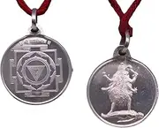 [Navkaarart] Kali Yantra Locket/Pendant Pure Silver Activated & Energized 5 Grams, Standard, Silver, nil, Standard, Silver, nil