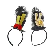 French Fascinator Pillbox Top Hat with Glitter for Cocktail Tea Party