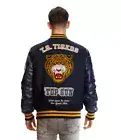 TOP GUN MEN'S TIGER NAVY BLUE VARSITY JACKET SIZE XL BRAND NEW!