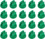 uxcell 20-Pack Flat Fan Spray Tip, 110 Degree Plastic Spray Nozzle Tips, 0.15mm Orifice for Agricultural/Garden Hose/Landscaping/Weeder/Cleaner/Cooling Sprayer Nozzles [Green]