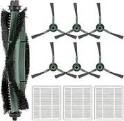[LemonRunRun] (10 Piece) Q011/ Q0120 Replacement Parts Compatible with iRobot Roomba Combo Essential Robot Y0140/ Y0112/ Y0110/ Q011/ Q0120 Accessories, 1 Roller Brush, 3 HEPA Filters, 6 Side Brushes