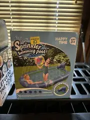 DOLPHIN Inflatable Sprinkler Kids Summer Swimming Pool 4 ft Long by Happy Time