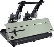 Heavy Duty Desk Flat Saddle Stapler, Book Binding Machine Manual Made of Metal, Adjustable Binding Depth, Labor-Saving Lever Handle for Office