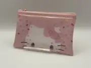Hello Kitty 50th Aniversary Limited Pink Zipper Character Bag/Pouch Brand New